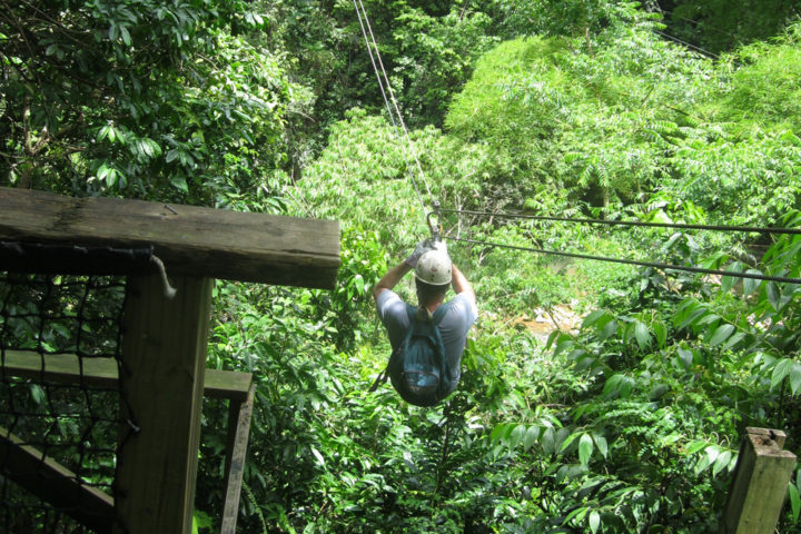 ziplining